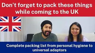 Pack all these things when moving to the UK | Packing checklist for international students #uklife