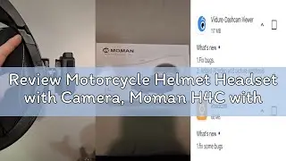 Review Motorcycle Helmet Headset with Camera, Moman H4C with 【1080P Camera】120&deg; Wide Angle 360&deg; Shoo