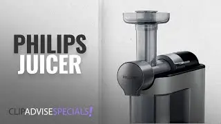 Top 10 Philips Juicers [2018]: Philips HR1897/34 Micro Masticating Juicer, Silver