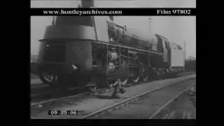 1930's German Locomotives.  Archive film 97802