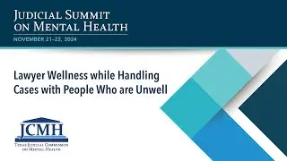 2024 JSMH: Lawyer Wellness while Handling Cases with People Who are Unwell
