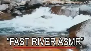 Strong River Stream ASMR | Natural Water Sounds No Talking