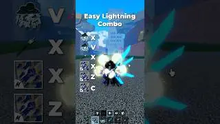 Lightning, Godhuman and Spikey Trident Combo #roblox #bloxfruits