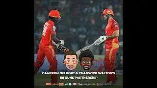 Cameron Delport and Chadwick Walton's 118 Runs Partnership against Lahore Qalandars