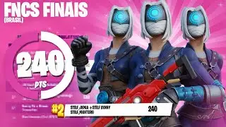 Como fiquei Top 2 FNCS Grand Finals Trio Console (30.000$)