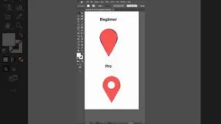 How to Make a Location Icon in Illustrator #shors