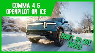 Openpilot on Ice & Snow - Comma 4 Winter Test in a 2022 Rivian R1T