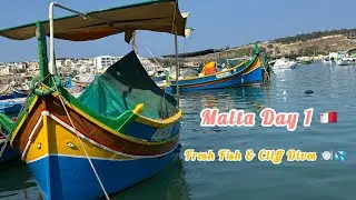 MALTA Travel Vlog Part 1 | Renting a scooter, exploring Valletta & St Peter's Pool