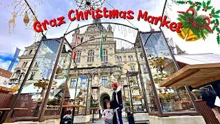Austria🇦🇹 Ep.2 Graz Christmas Market｜The 2nd largest city in Austria｜Parking in an ancient cemetery