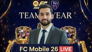 FC Mobile 26 LIVE: TOTY IS HERE | Building the Ultimate Team with @veteranplayz  #FCMobile26 #TOTY