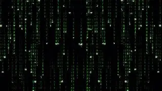 Falling Green Matrix Code Motion Graphics