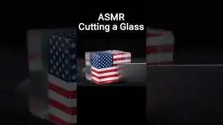 Glass Flag Art 🇺🇸 | Mesmerizing Precision Slice ASMR #shorts