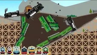 MOD LABO BRICK TRAIN | KUMPULAN KERETA-KERETA HEBAT MELEWATI REL KAI INDONESIA DAN AMERIKA