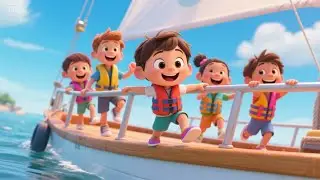 Big Boat on the Wavy Sea | Fun Boat Song for Kids | Sailing Adventure Rhymes