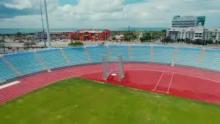 Hasely Crawford Stadium is complete in Port of Spain, Trinidad & Tobago