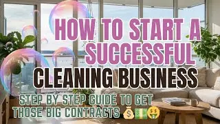 How to Start a Cleaning Business 🫧✨Get BIG contracts | Step by Step Guide