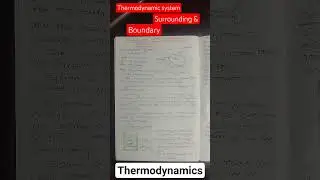 Thermodynamic System, Surrounding & Boundary #thermodynamics #engineering #mechanicalengineering