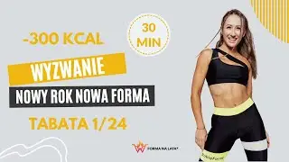 Wyzwanie Nowy Rok, Nowa Forma ✨ Trening TABATA HIIT | Wyzwanie odchudzające -300 kcal |