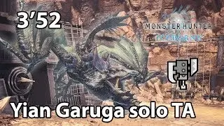 MHW Iceborne | Yian Garuga solo (Switch Axe) - 3'52 (TA rules + clutch claw)