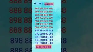 How fast can you find the number