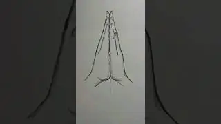 praying hand drawing simplemethod#youtubeshorts #art #pencildrawing #handdrawing#hand #howtodrawhand