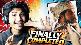 🤯FINALLY CHHAVA DRAWING COMPLETE  || CHHATRAPATI SAMBHAJI MAHARAJ DRAWING 🔥