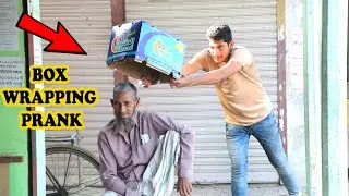 Epic Box Wrapping Prank On Public REACTION ( PART 1 )  |BY @1- ZeroPrank