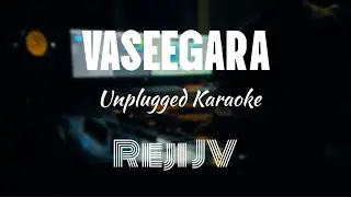 Vaseegara | Minnale | Karaoke with Lyrics | Unplugged | Reji JV