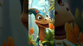 Sing Like a Dino &ndash; Parasaurolophus Dinosaur #shorts #ai #dinosaur #kidssong #hooplakidz