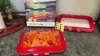 Review of AOPO Food Storage Containers, 3 Pack Reusable Food Preservation Trays