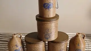 Painting Miniature Salt Glaze Crocks and Jugs