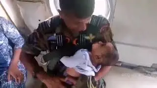 Wing Commander Prasanth saving mom and her kid