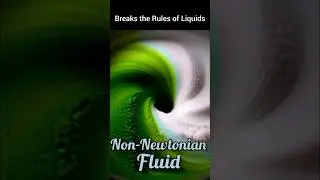 Breaks The Rules of Liquids | A Non-Newtonian Fluid #science #shorts