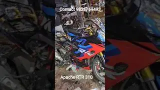 Apache RTR 310 full bike wrapping and modification Karol Bagh #rtr310 #shortvideo #viral #trending