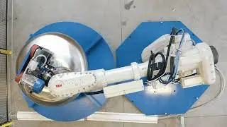 Robotic Cell for tank head finishing and polishing