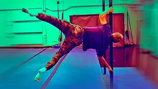 Human Flag Pull ups  & One Arm Side Front Lever (straight arm)