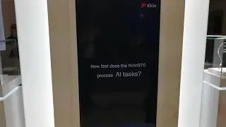 Kirin 970 at IFA, Huawei's Info Display