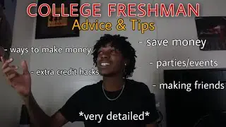 REAL & HONEST College Advice & Tips for FRESHMAN | itsChriss