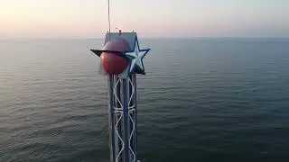 Galveston Drone Footage - Sunrise Over Pleasure Pier