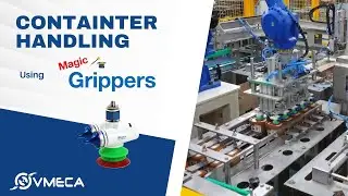 Efficient Plastic Container Handling with Vacuum Gripper | Packaging Line | Magic Gripper (MC20D)