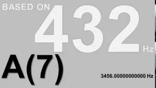 Tone A(7) for 432 Hz tuning - 3456
