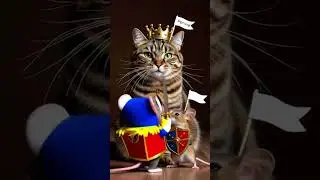 Conquered the Giant! 🏔️ #KingOfTheCastle #TinyButMighty #Cat #Funny