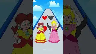 Kiss or Punch Run Princess Peach and Princess Daisy