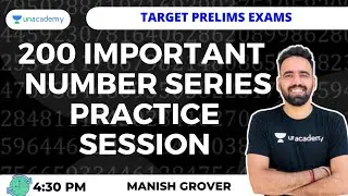 200 Important  Number Series  Practice Session - 2|Manish Grover