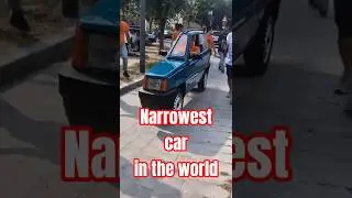 🚗 Narrowest car in the world.  🇮🇹🔧💡💨