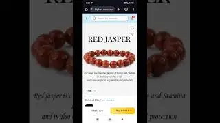 Crystal And Shades Red Jasper bracelet Full review Flipkart
