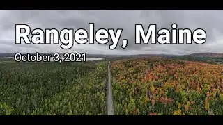 Flying a Drone Near Rangeley, Maine.