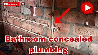 Bathroom mein under tiles plumbing ka complete kaam | plumbing tips in Hindi 😱🛠️