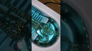 The Best Way to Clean Jewelry PERIOD! Ultrasonic Cleaning my Two 14k Gold Chains! #shorts #cleaning