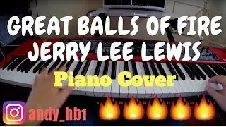 Great Balls Of Fire - Jerry Lee Lewis / Piano Solo + Midi #piano #boogiewoogie #topgun #soundtrack